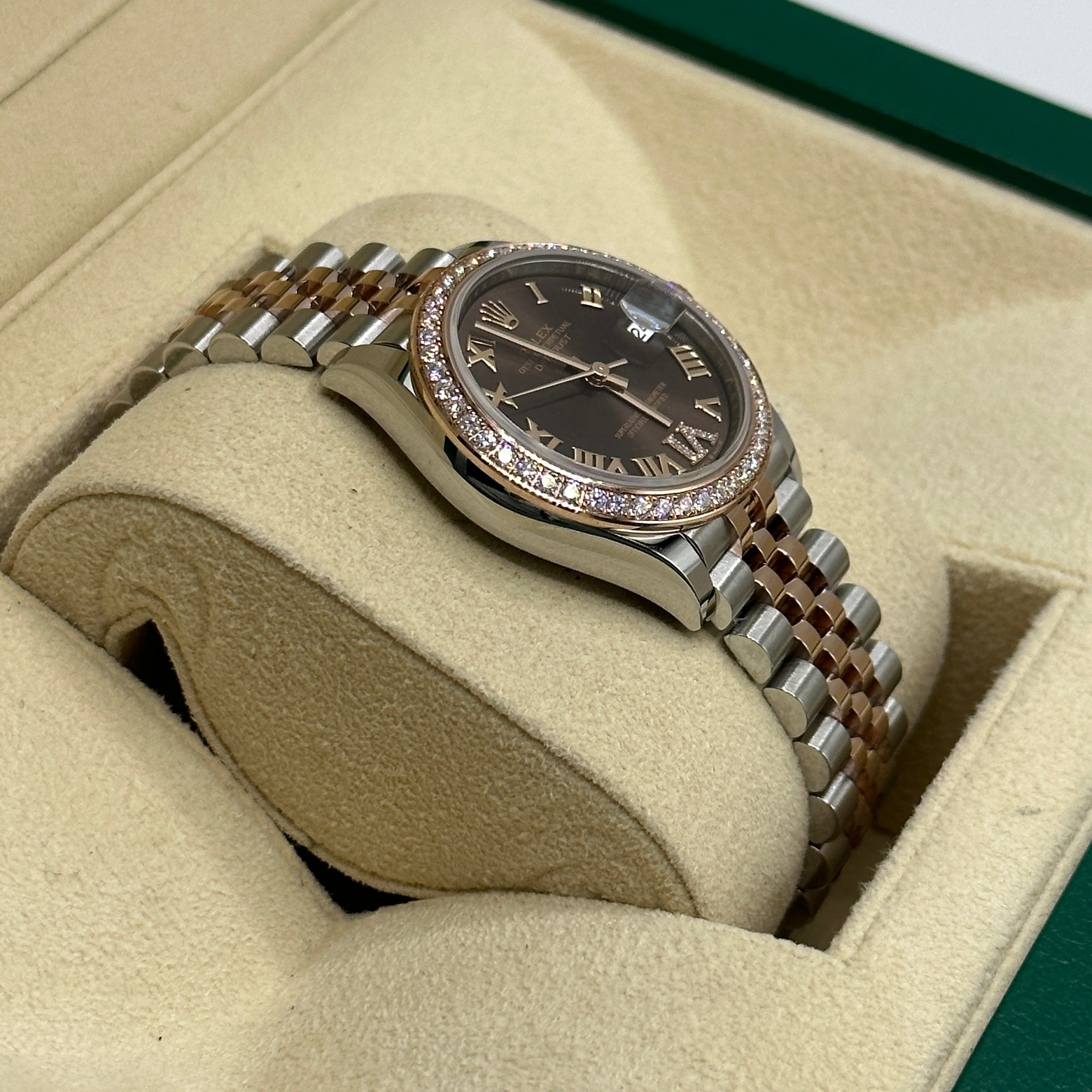 Rolex Datejust 31 278381RBR Chocolate Roman IV Jubilee