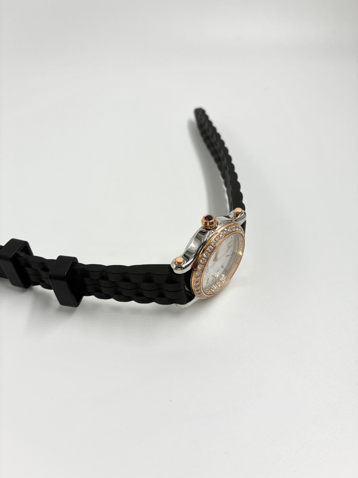 Chopard Happy Sport 30mm 278590-6003 White With Diamond Set (Rose Gold Bezel) 2025