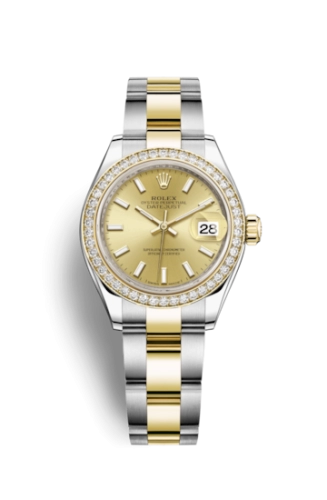 Rolex Lady-Datejust 28 279383RBR Champagne Index Oyster