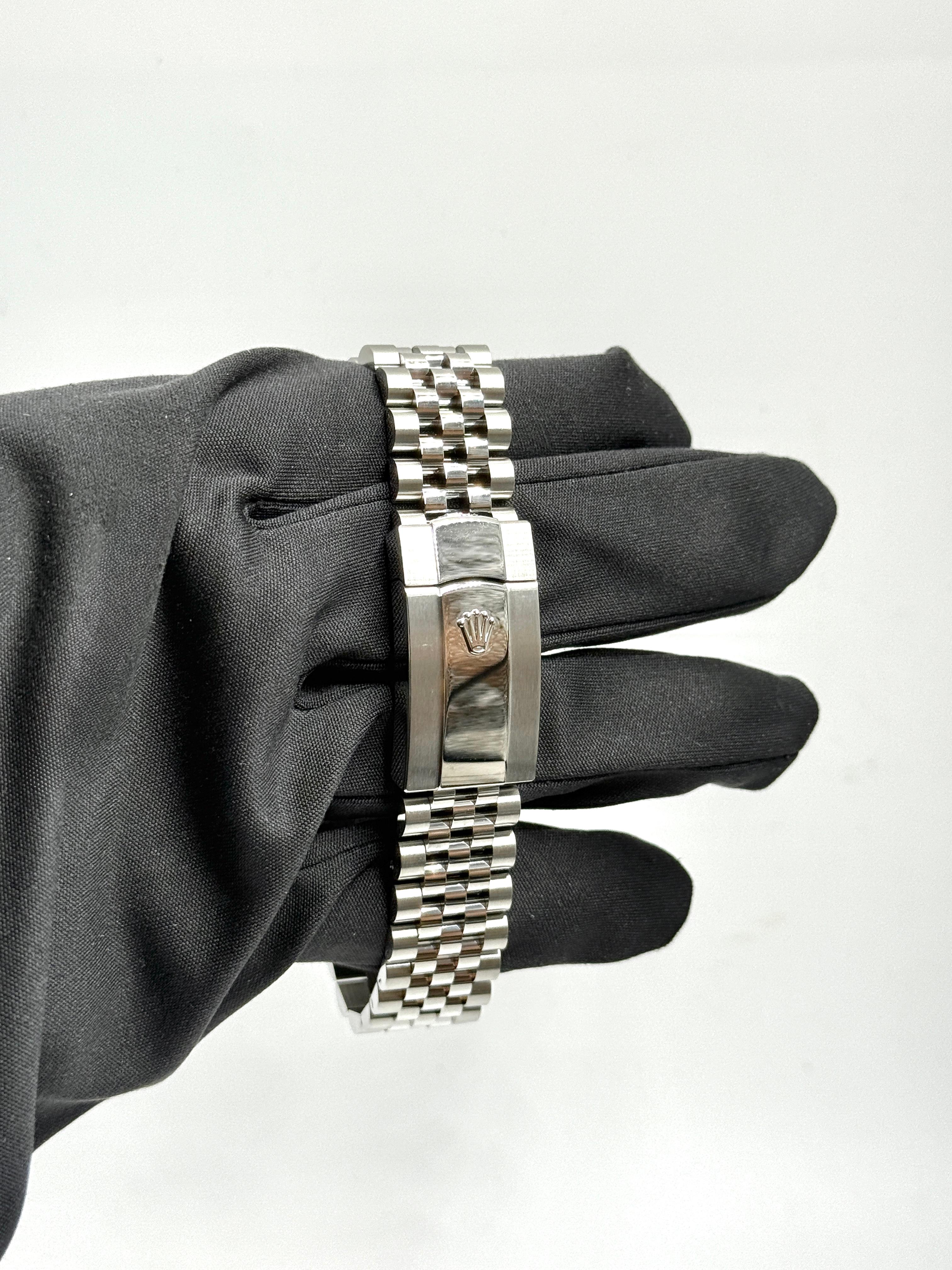 Rolex Datejust 41 126300 Weißes römisches Jubiläum 2024