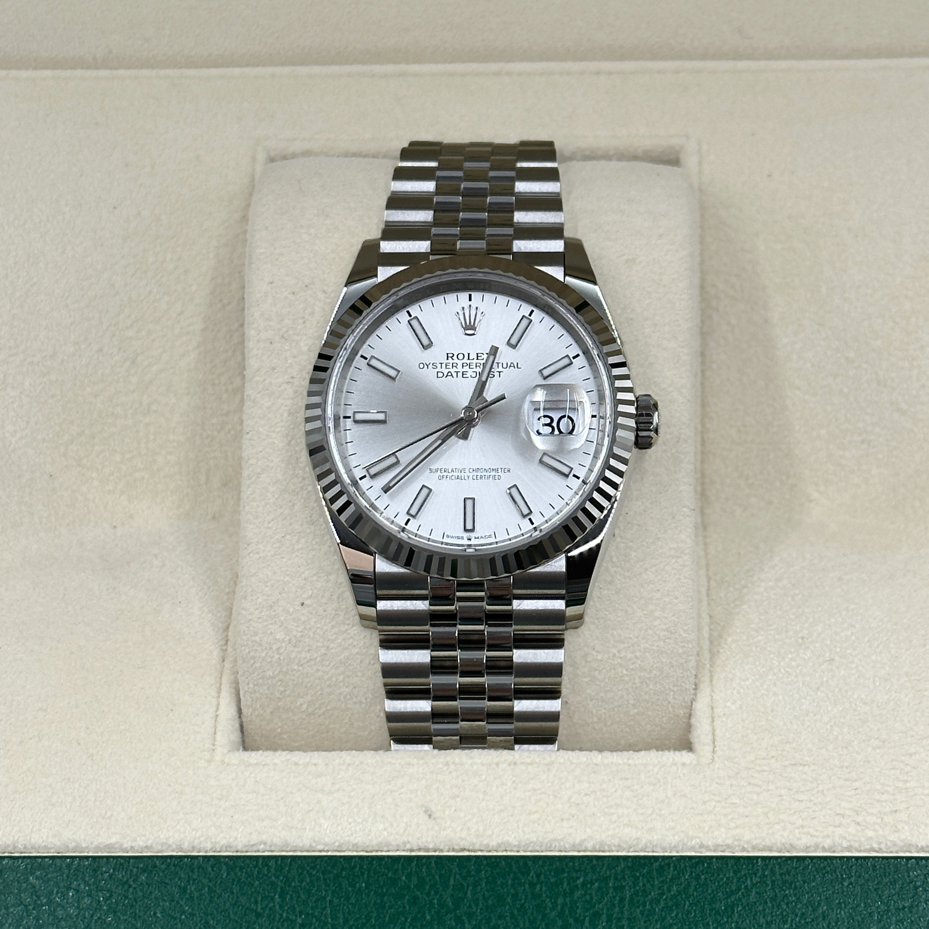 Rolex Datejust 36 126234 Silber Index Jubilee 2025
