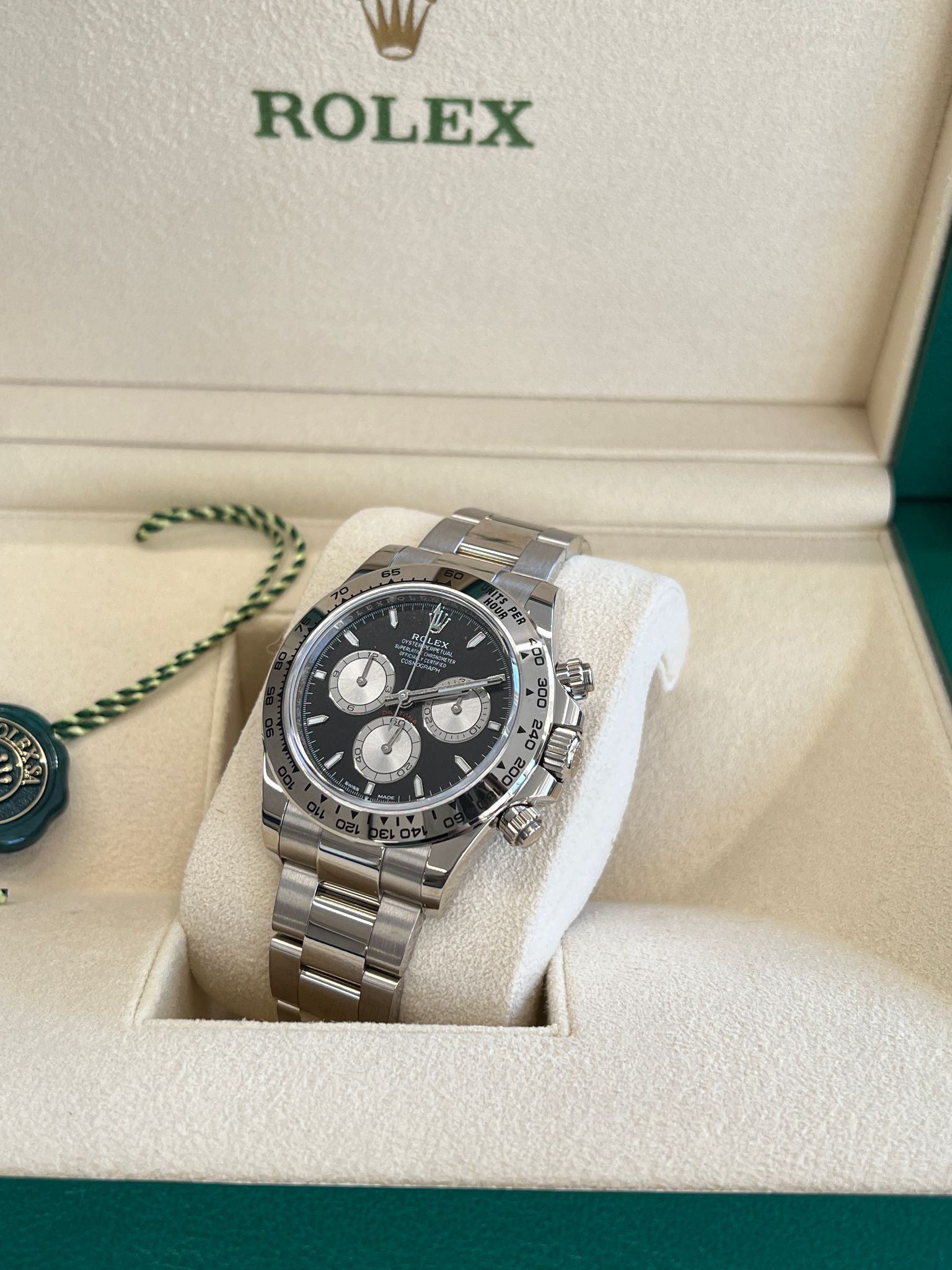 Rolex Cosmograph Daytona 126509 Hellschwarz und Stahl