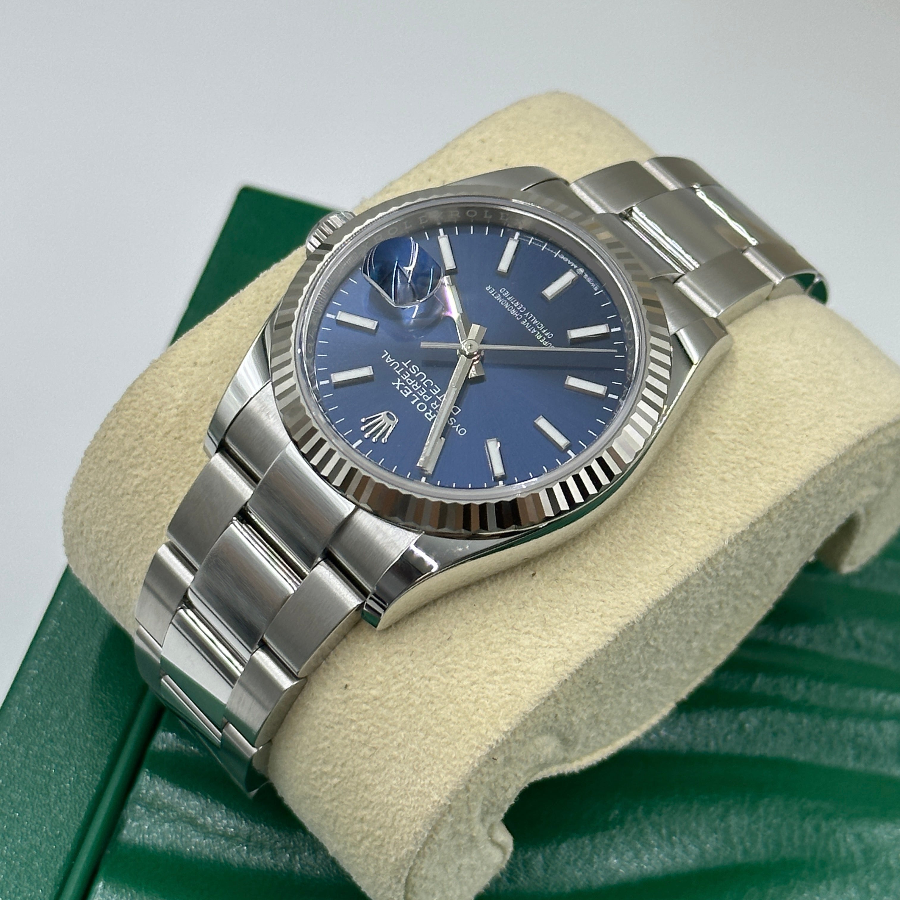 Rolex Datejust 36 126234 Blauer Index Oyster 2025