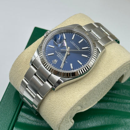 Rolex Datejust 36 126234 Blauer Index Oyster 2025