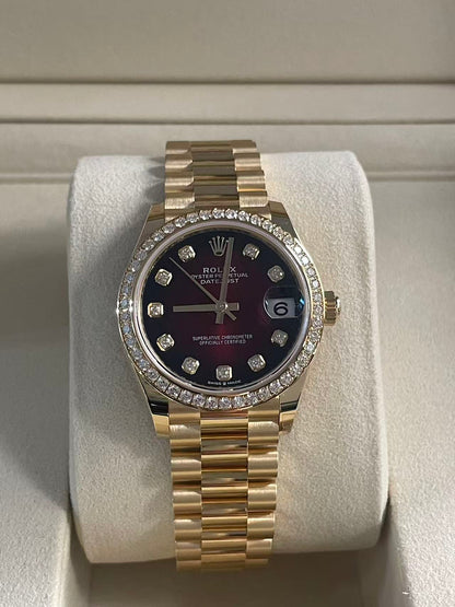 Rolex Datejust 31 278288RBR G Red Ombre President 2025