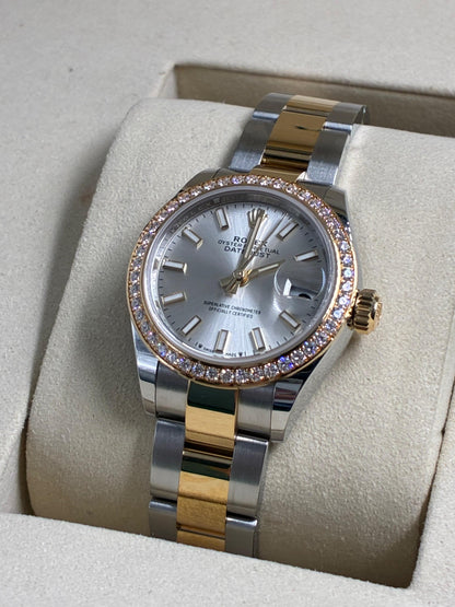 Rolex Lady-Datejust 28 m279383RBR-0018 Silver Index Oyster 2025