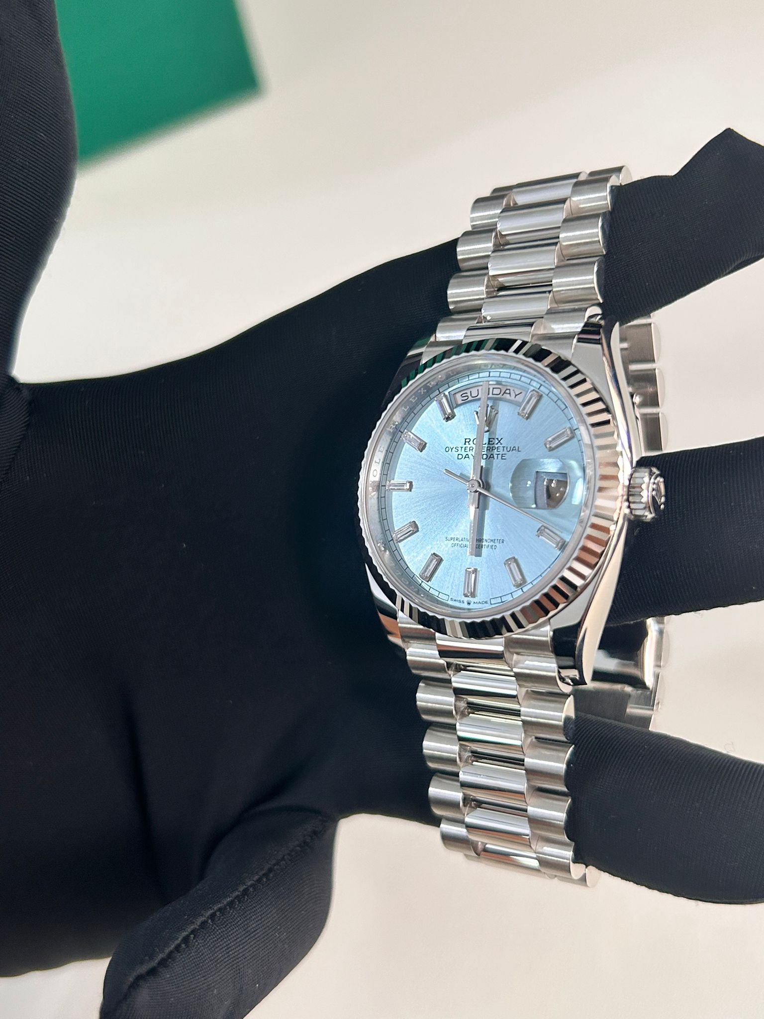 Rolex Day-Date 36 128236 A ICE BLUE