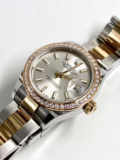 Rolex Lady-Datejust 28 m279383RBR-0018 Silver Index Oyster 2025