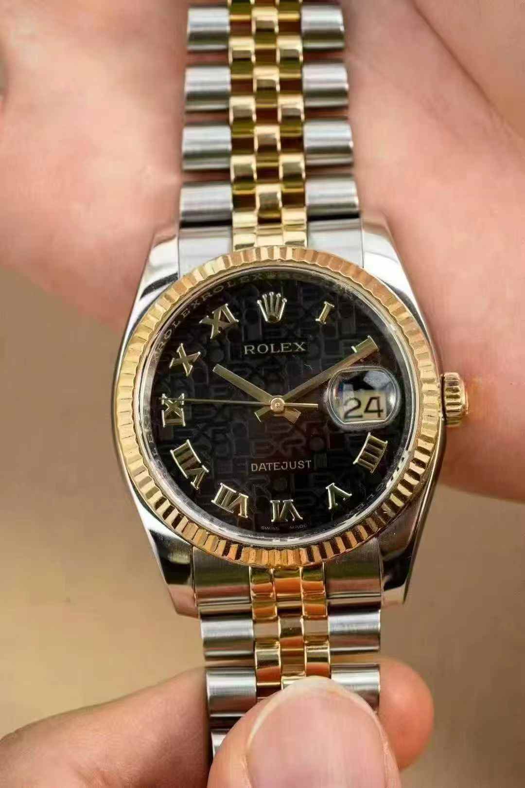 Rolex Datejust 36 116233 Black Naked
