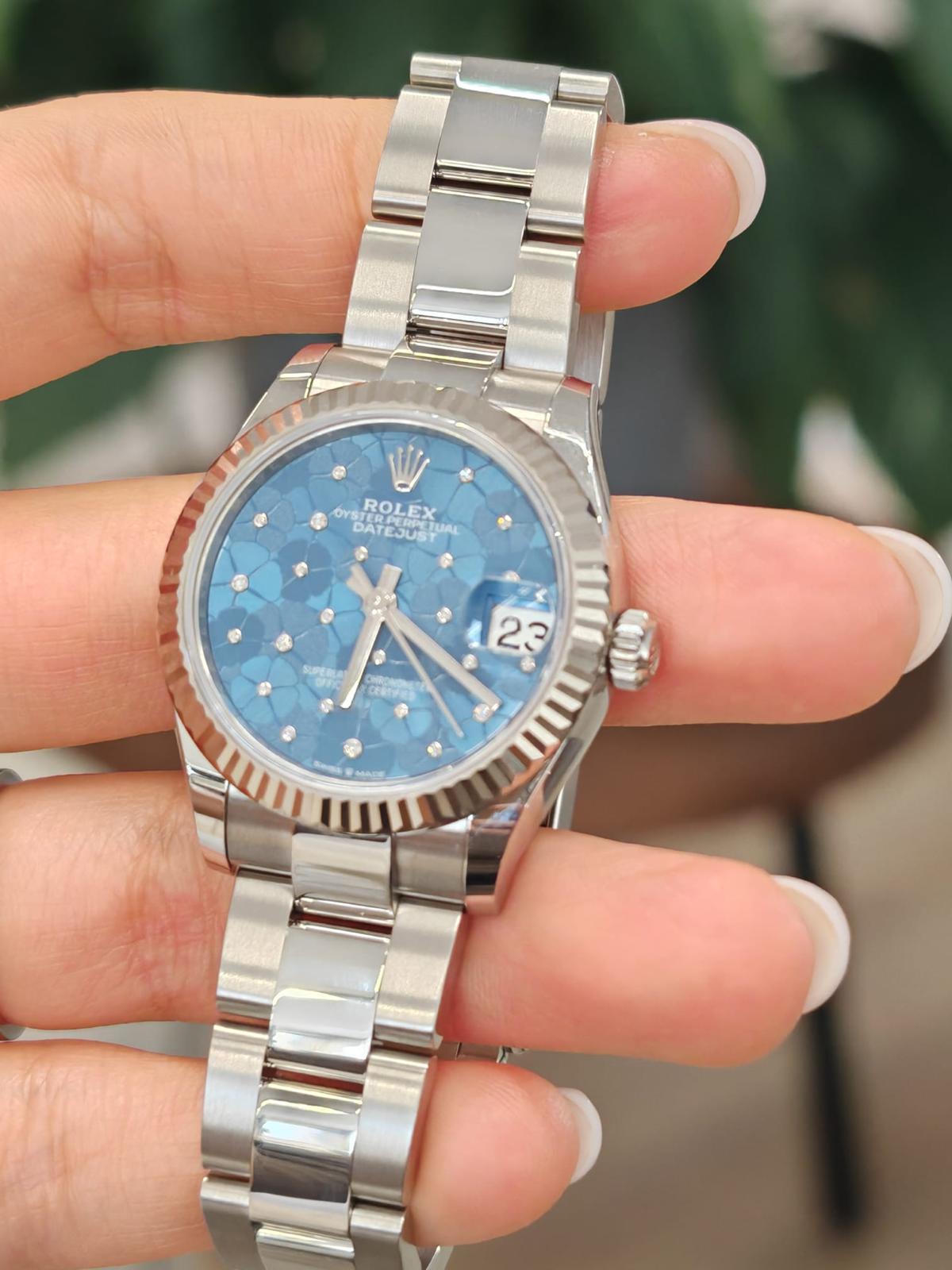 Rolex Datejust 31 278274 Blaue Foral Oyster 2025