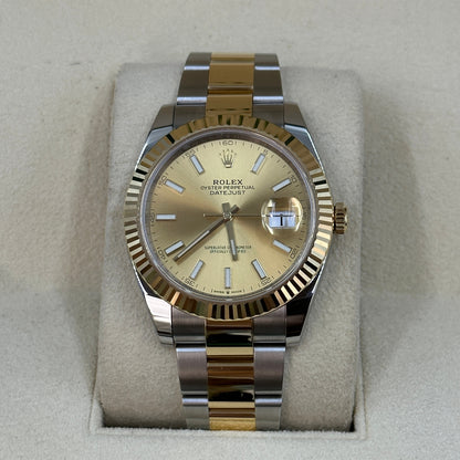 Rolex Datejust 41 126333 Champagne Index Oyster 2026