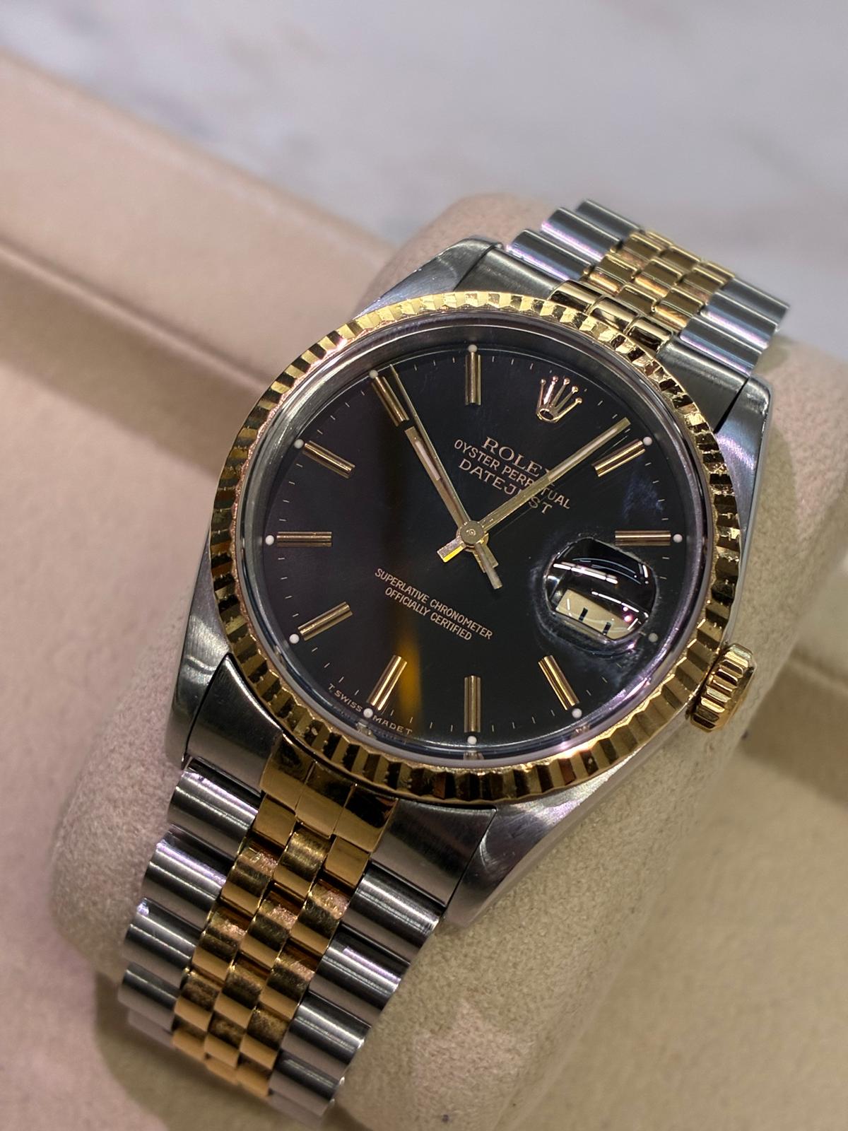 ROLEX 16233 BLACK INDEX JUB