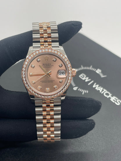 Rolex Datejust 31 278381RBR Pink Index Jubilee