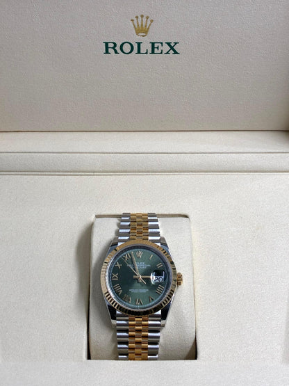 Rolex Datejust 36 126233 NEW GREEN ROMAN JUB 2026