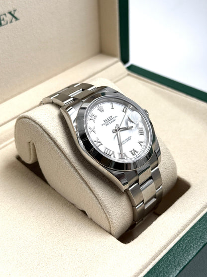 Rolex Datejust 41 126300 Weiße römische Auster 2024
