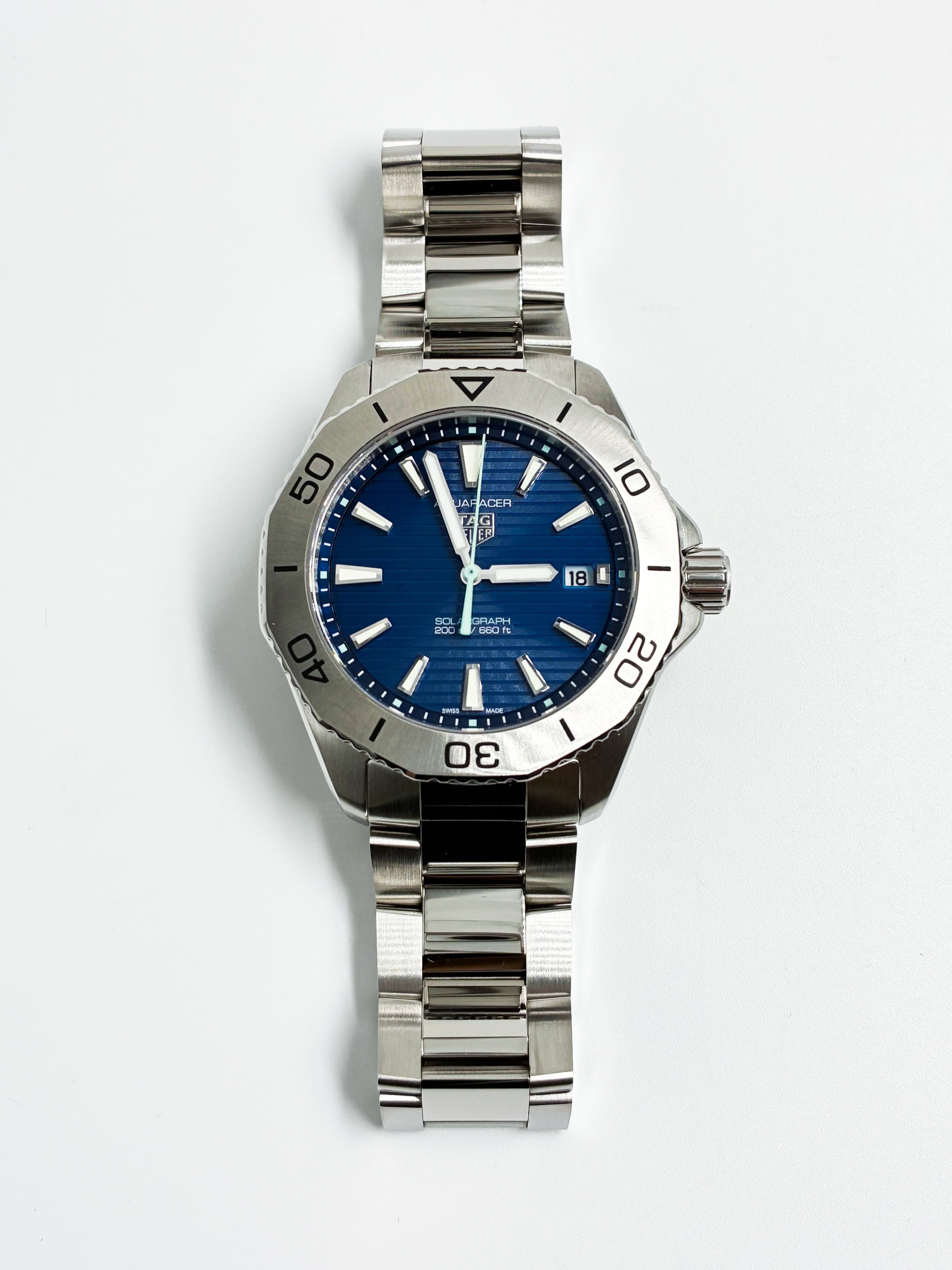 TAG Heuer WBP1113.BA0000 Aquaracer Professional 200 Solargraph 40 Stainless Steel