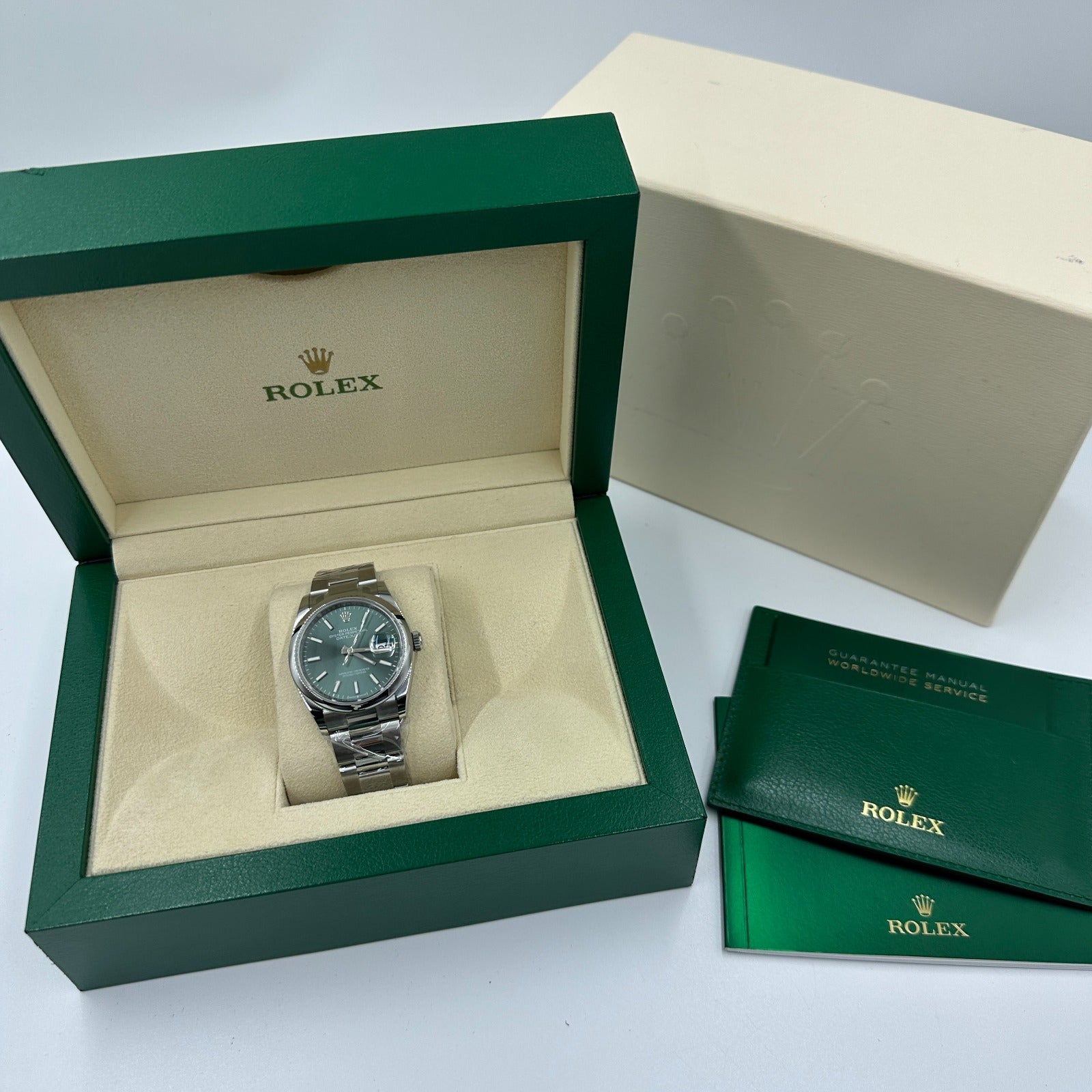 Rolex Datejust 36 126200 GREEN INDEX OYS