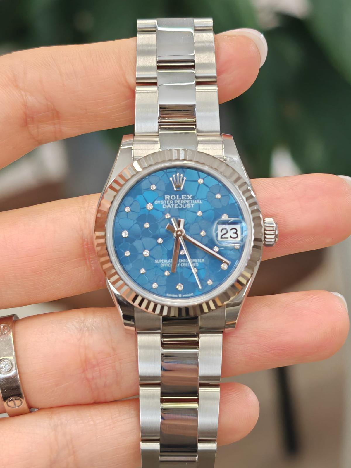 Rolex Datejust 31 278274 Blaue Foral Oyster 2025