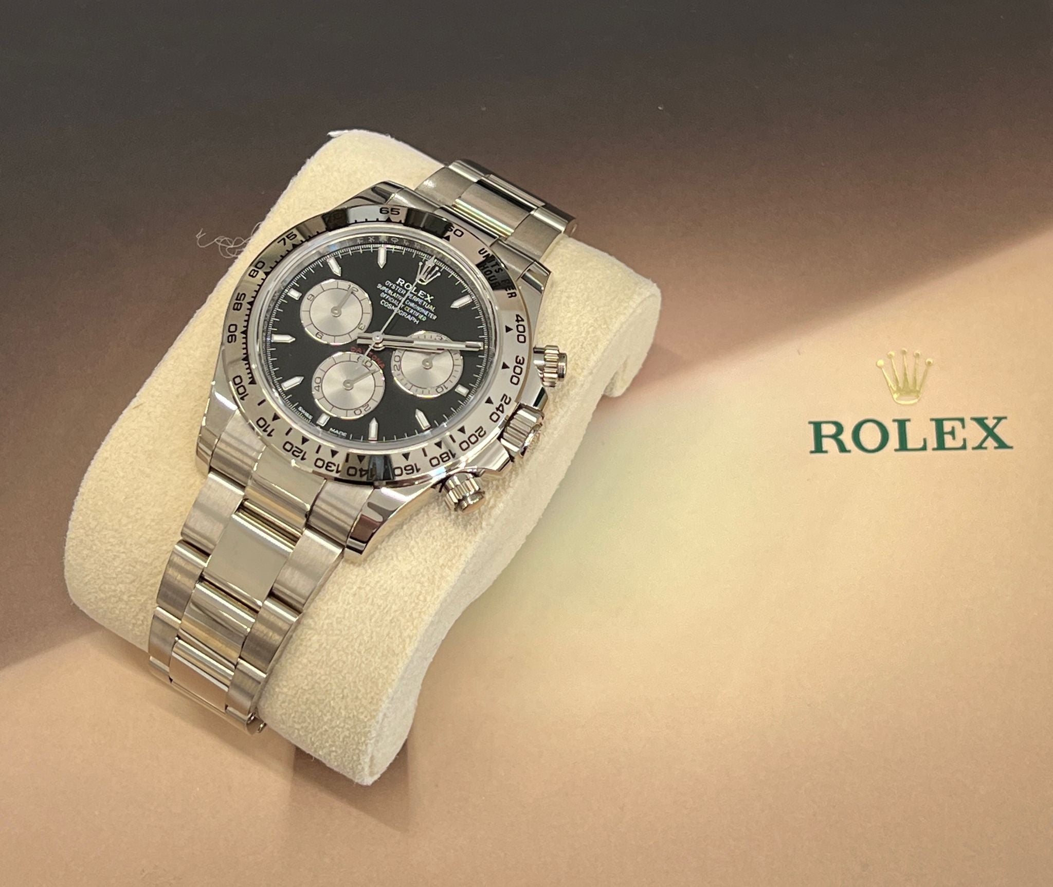 Rolex Cosmograph Daytona 126509 Hellschwarz und Stahl