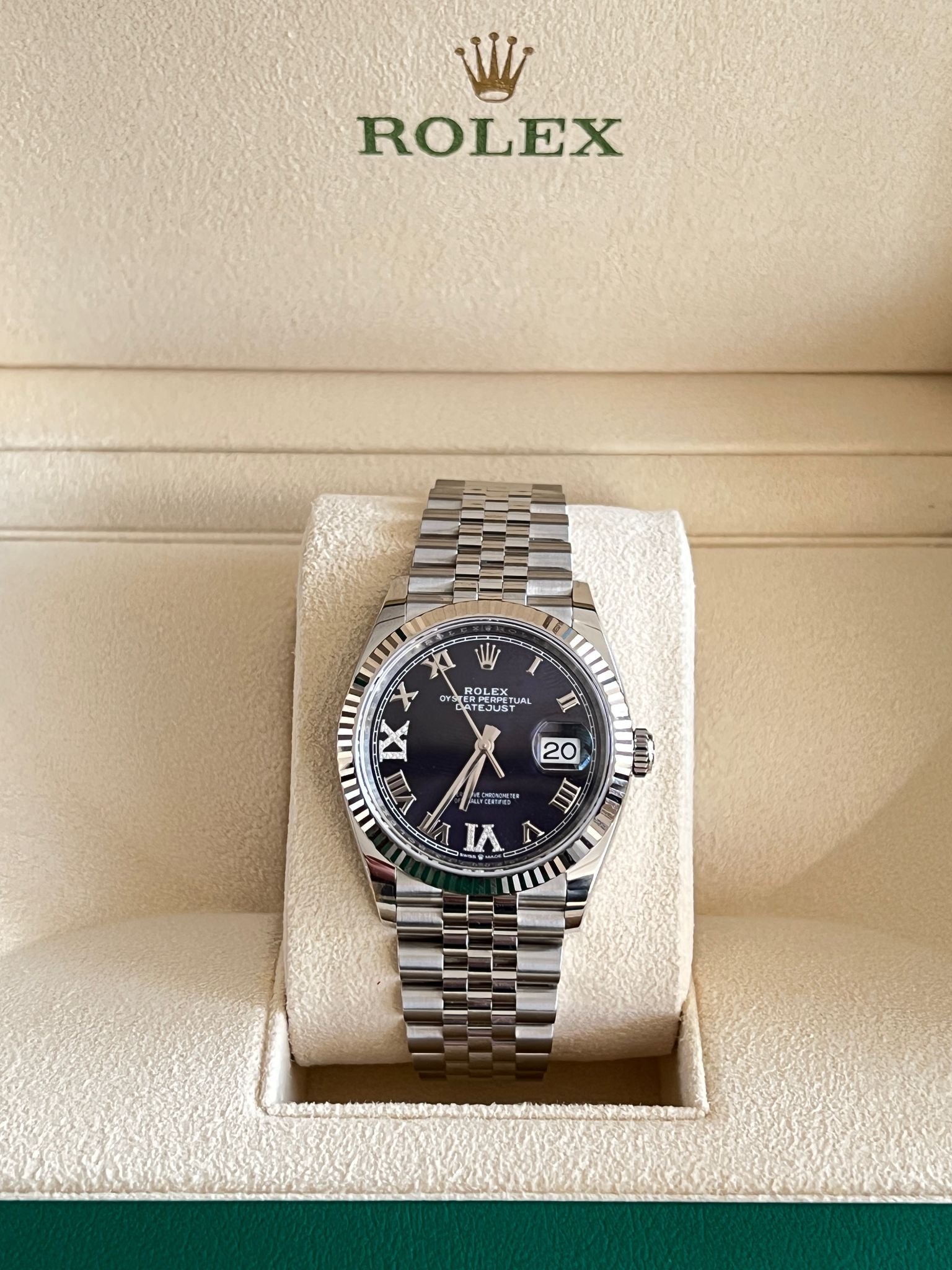 Rolex Datejust 36 126234 Lila VIIX Jubiläum 2024