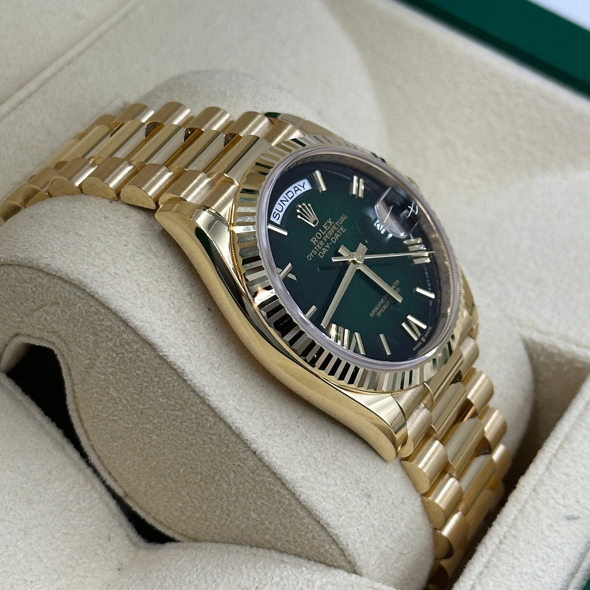 Rolex Day-Date 36 128238 Green Roman Ombre 2026