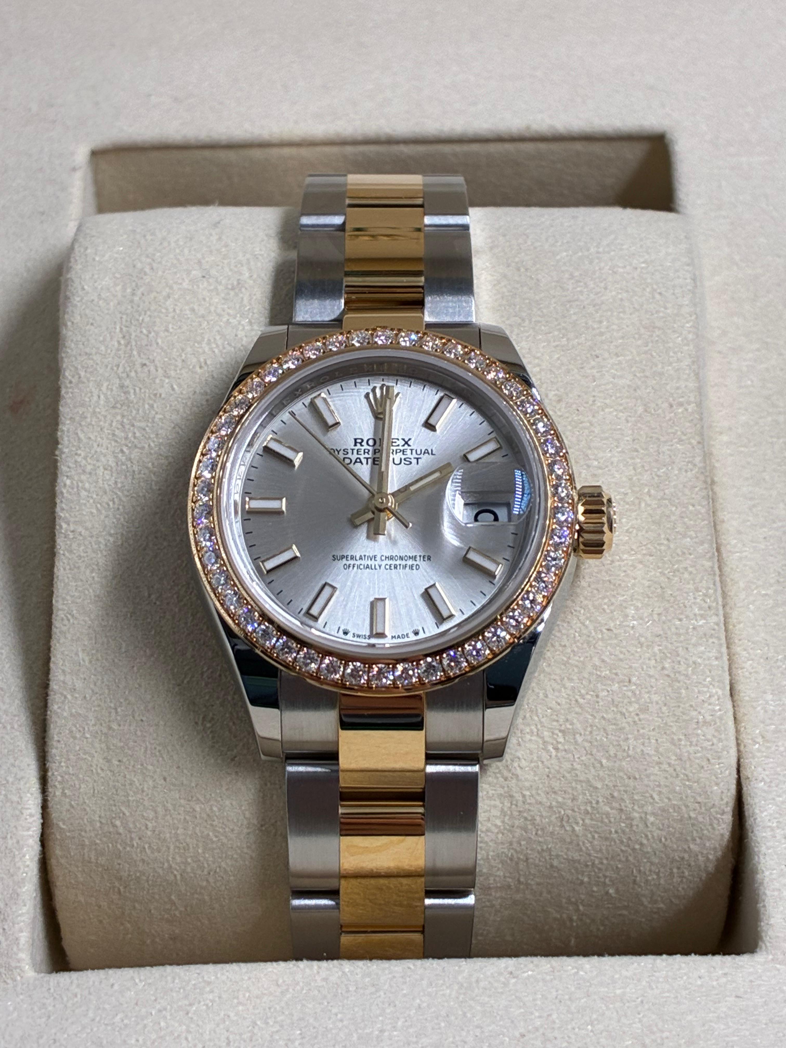 Rolex Lady-Datejust 28 m279383RBR-0018 Silver Index Oyster 2025