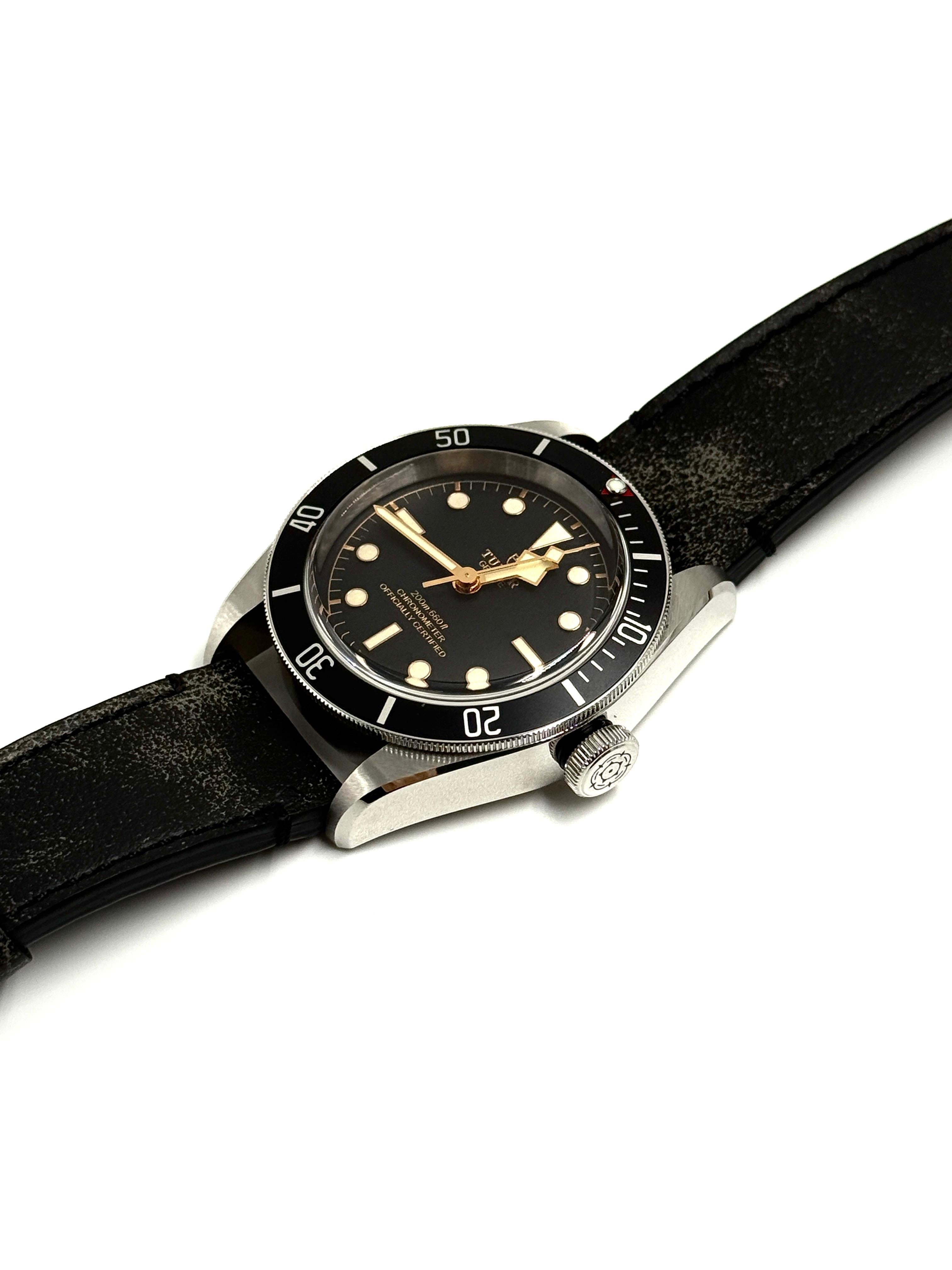 Tudor Black Bay 41 mm 79230N-0008 Schwarzes Leder 2024 HWN