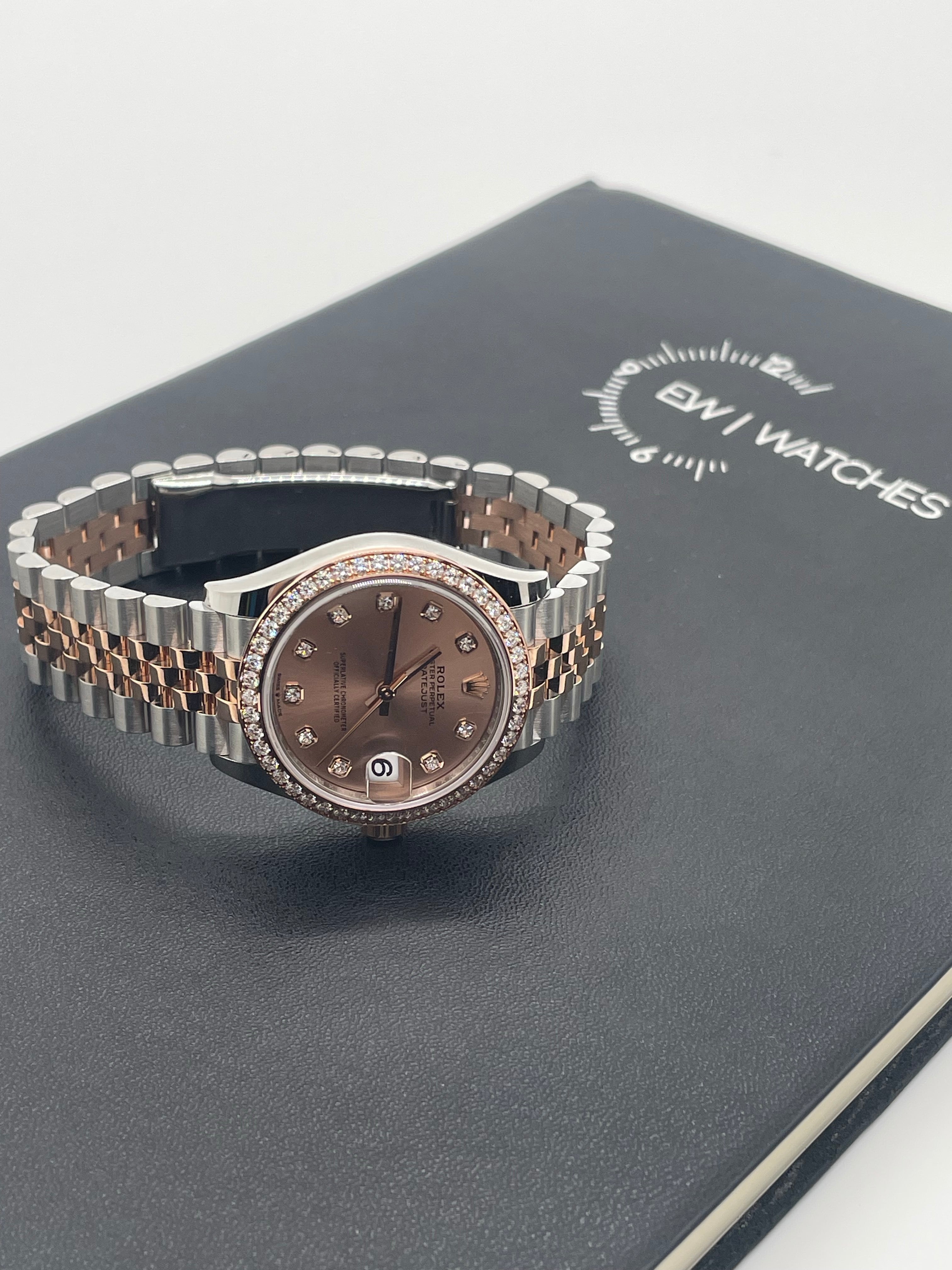 Rolex Datejust 31 278381RBR Pink Index Jubilee