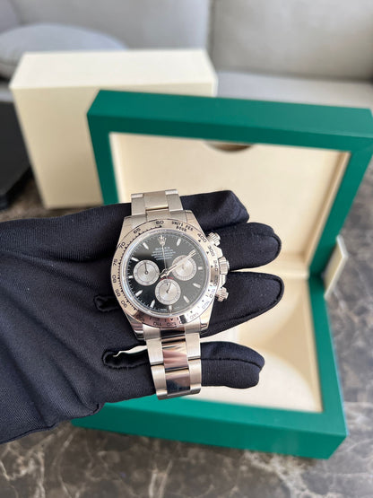 Rolex Cosmograph Daytona 126509 Hellschwarz und Stahl