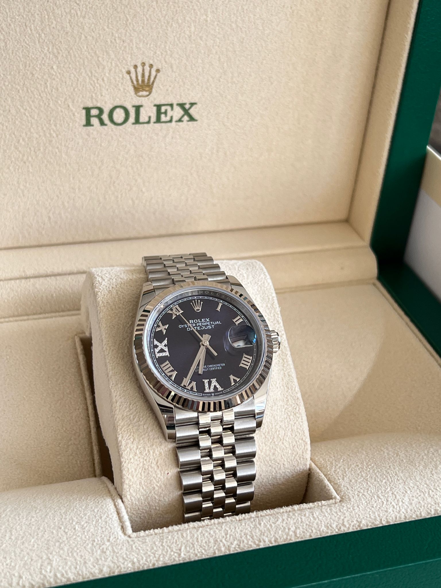 Rolex Datejust 36 126234 Lila VIIX Jubiläum 2024