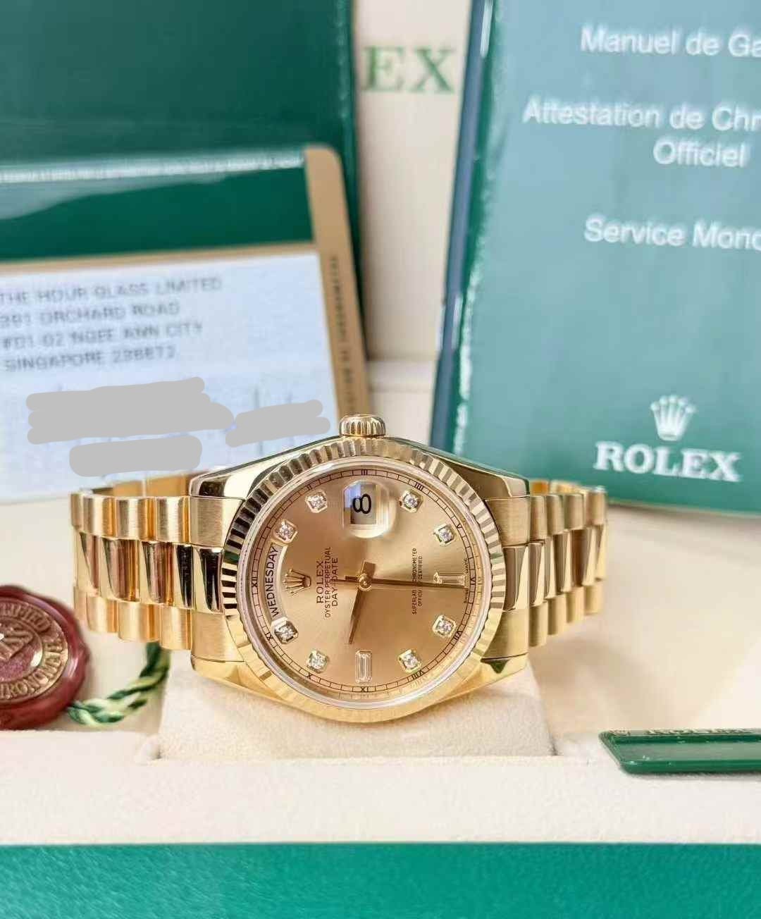 ROLEX 118238 champ diamond  jubilee 22links