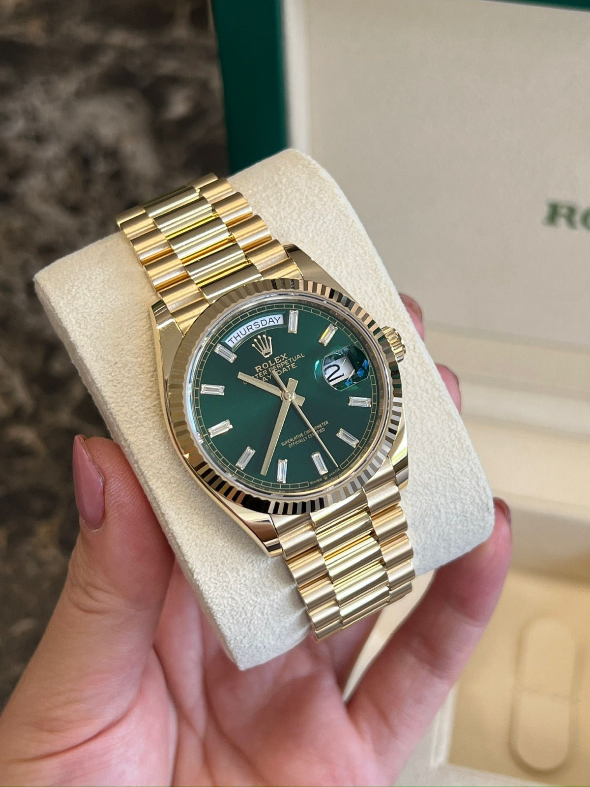 Day-Date 36 128238A GREEN