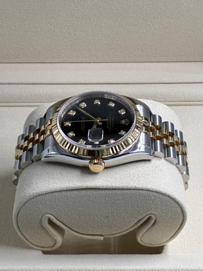 Rolex Datejust 36   116233G BLACK JUB  2009 full set