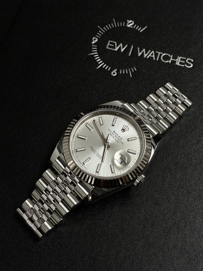 Rolex Datejust 41 126334 Silver Index Jubilee 2025