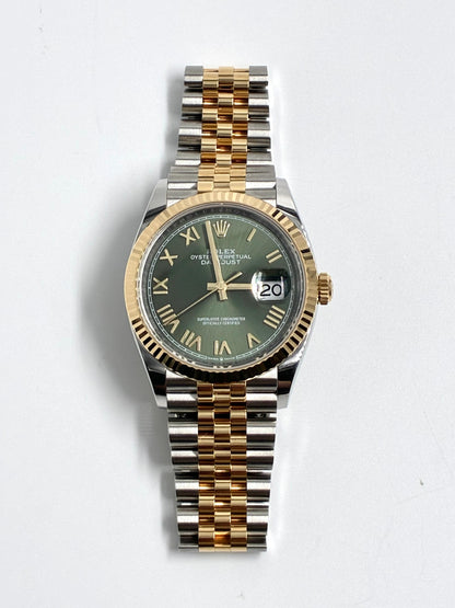 Rolex Datejust 36 126233 NEW GREEN ROMAN JUB 2026