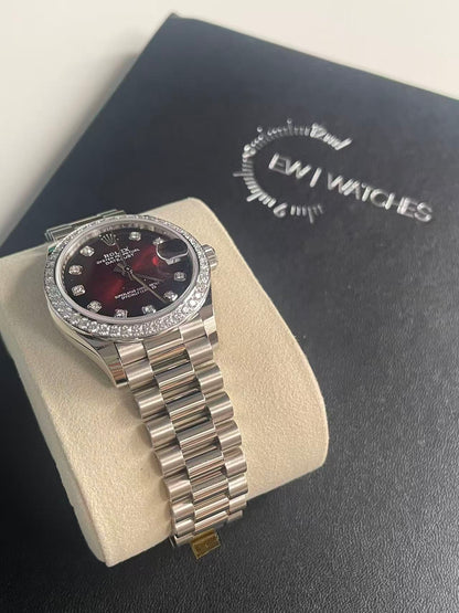 Rolex Datejust 31 278289RBR Red Ombre Set with Diamonds