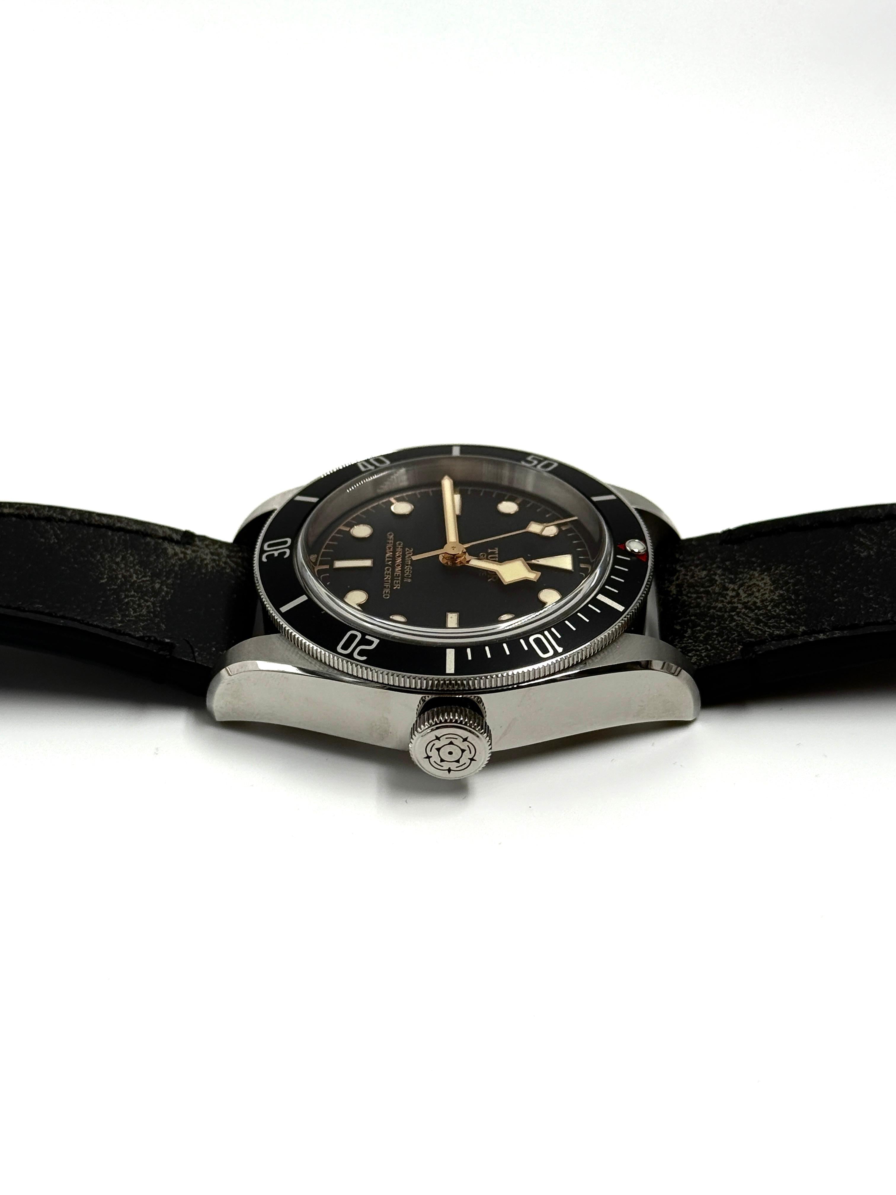 Tudor Black Bay 41 mm 79230N-0008 Schwarzes Leder 2024 HWN