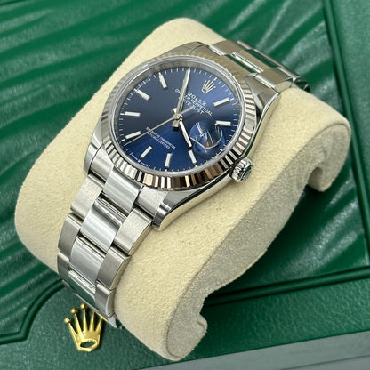 Rolex Datejust 36 126234 Blauer Index Oyster 2025