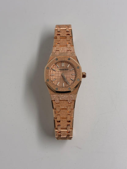Royal Oak Mini Frosted Gold Quartz  67630OR.GG.1312OR.01