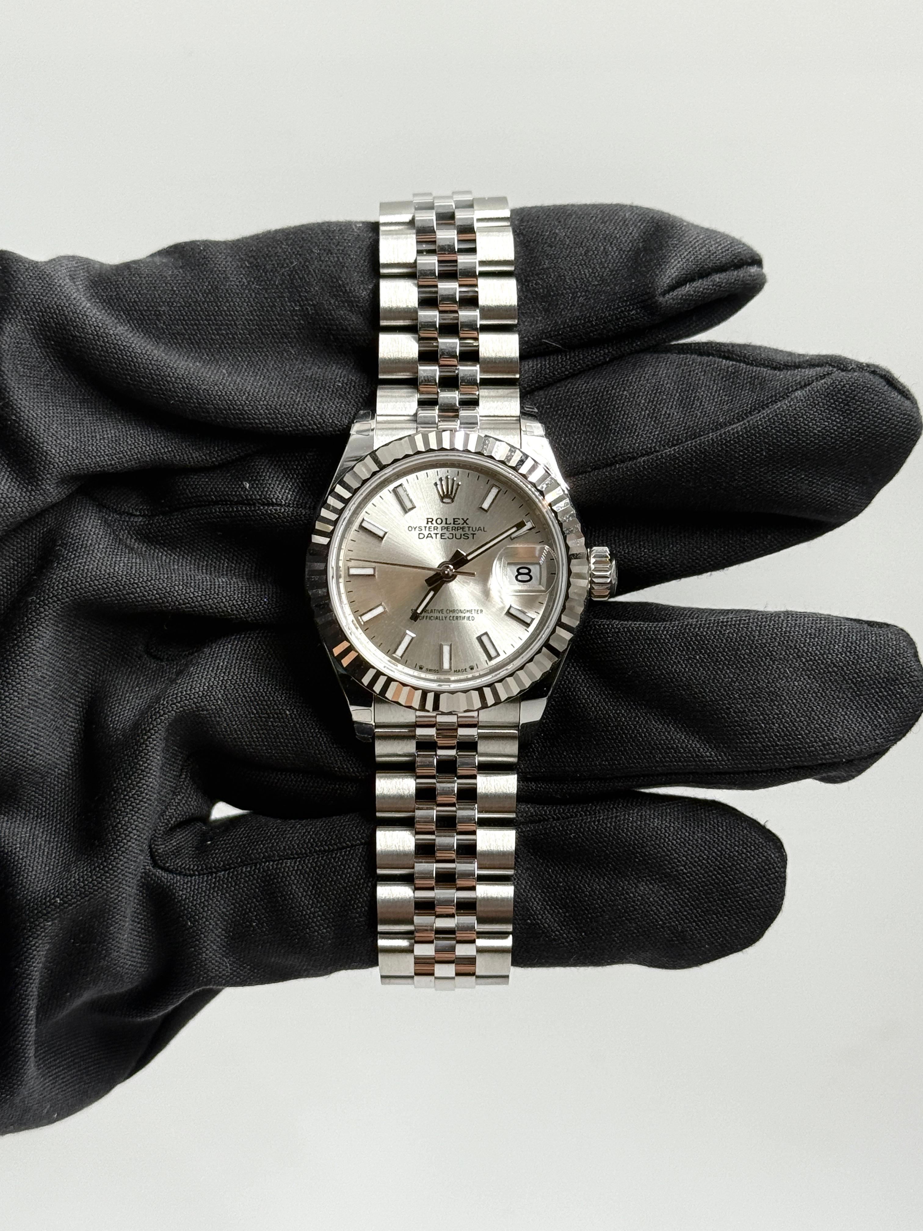 Rolex Lady-Datejust 279174 Silber Index Jubilee 2025