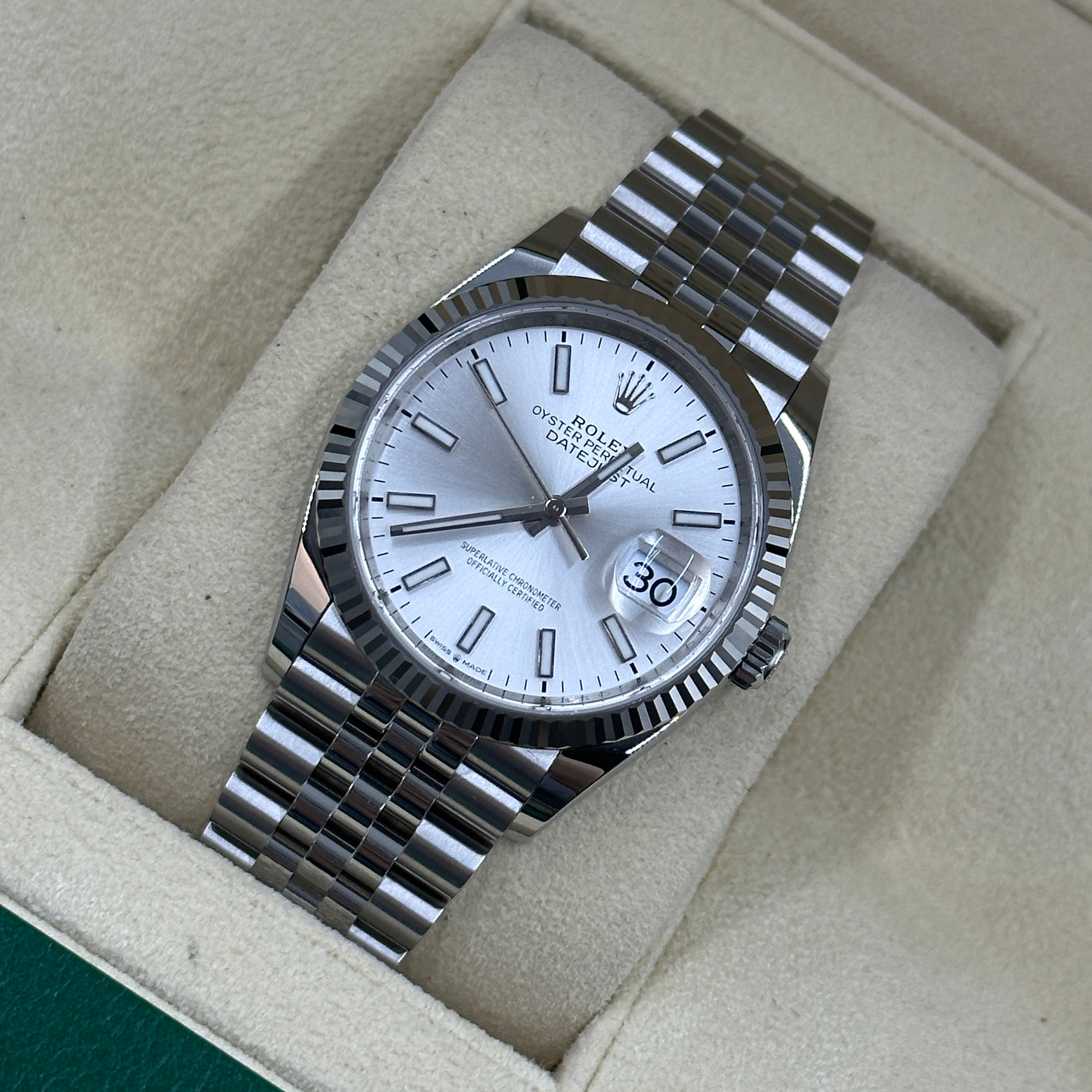 Rolex Datejust 36 126234 Silver Index Jubilee 2026