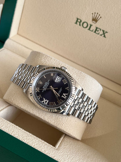 Rolex Datejust 36 126234 Lila VIIX Jubiläum 2024