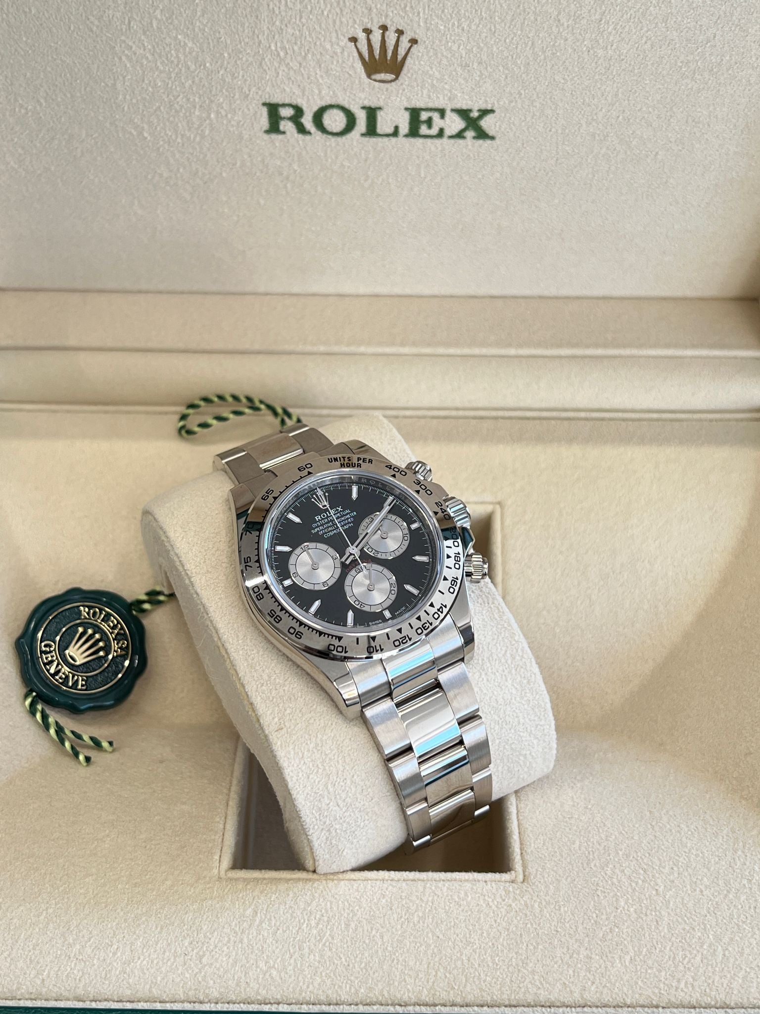 Rolex Cosmograph Daytona 126509 Hellschwarz und Stahl