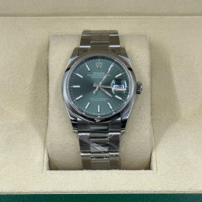 Rolex Datejust 36 126200 GREEN INDEX OYS
