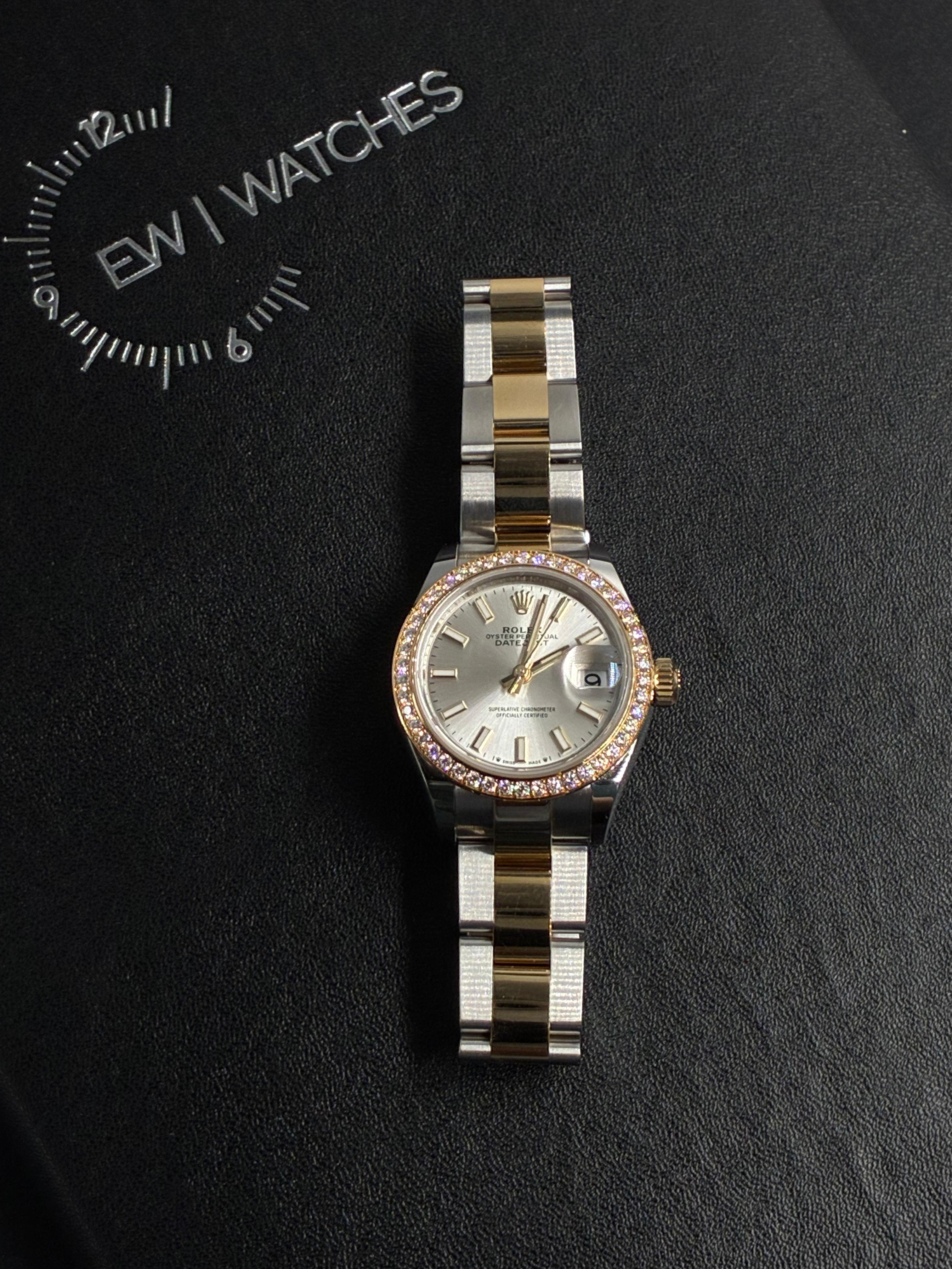 Rolex Lady-Datejust 28 m279383RBR-0018 Silver Index Oyster 2025