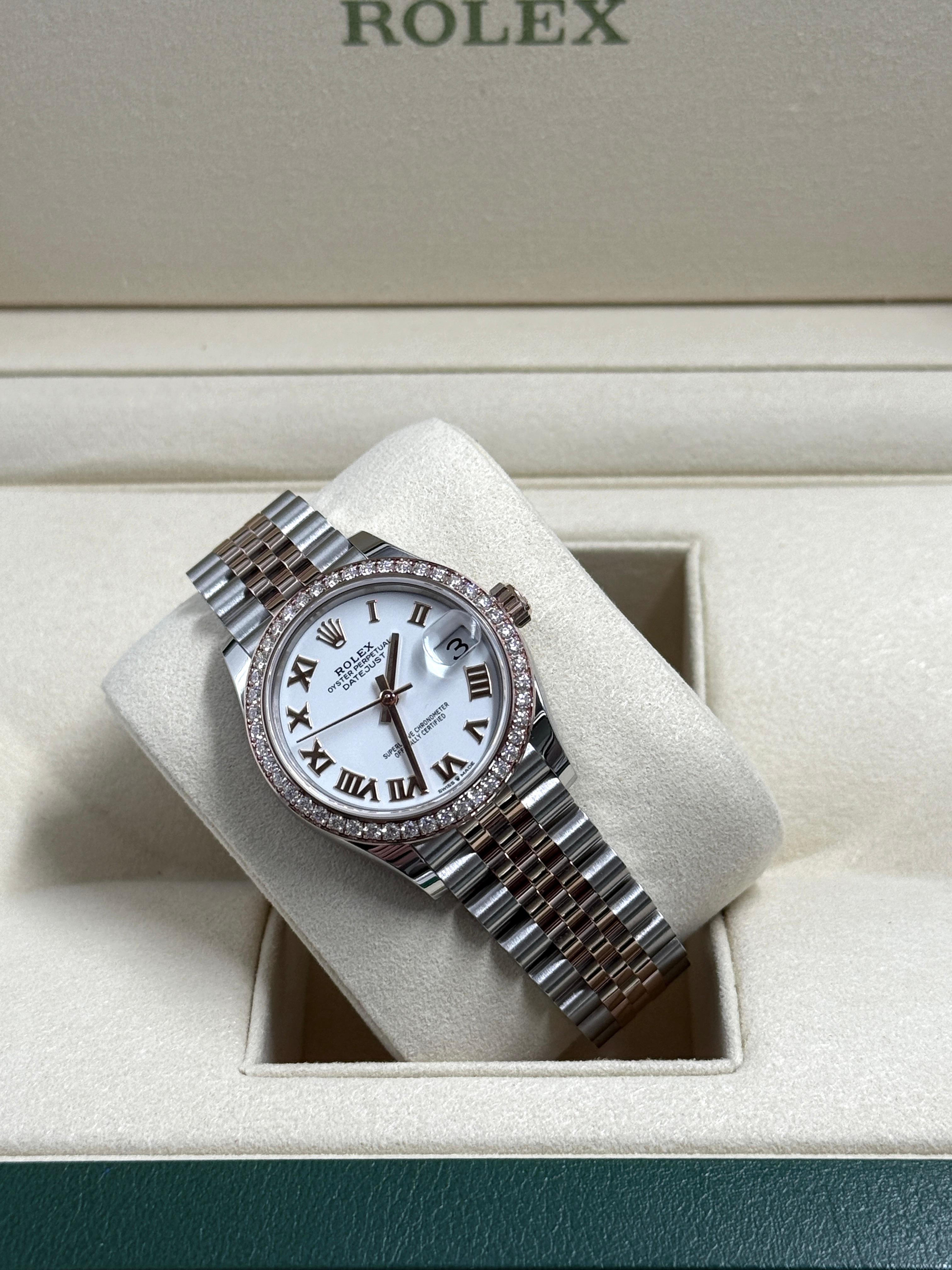 ROLEX Datejust 31MM  278381RBR WHITE ROMAN JUB