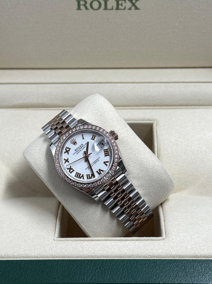 ROLEX Datejust 31MM  278381RBR WHITE ROMAN JUB
