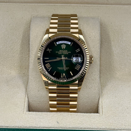 Rolex Day-Date 36 128238 Green Roman Ombre 2025