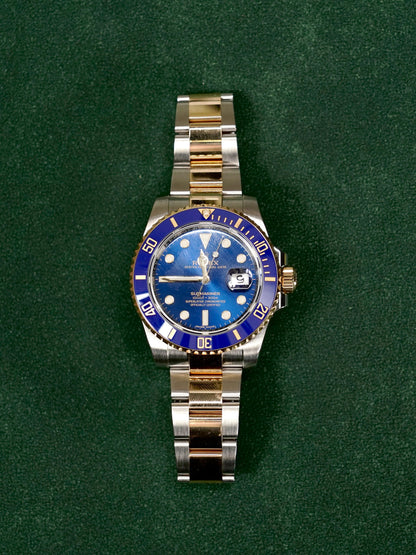 ROLEX 116613lb blue 2018 original paper