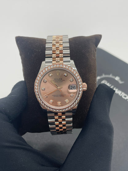 Rolex Datejust 31 278381RBR Pink Index Jubilee